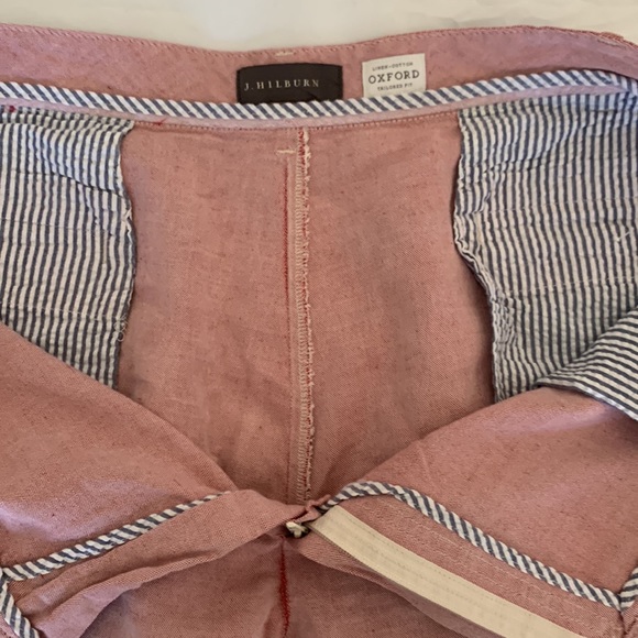 J hilburn mix linen cotton Oxford shorts size 40 - Picture 2 of 4